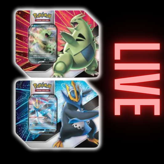 V Striker Pokemon Tin (Has 2 Evolving Skies Packs)(LIVE)