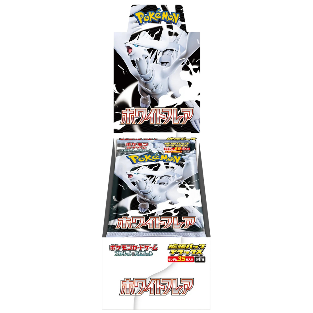 black bolt white flare japanese booster box Pokemon: / Double Sleeved White Flare & Black Bolt