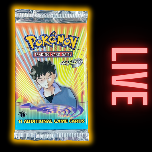 Gym Heroes 1st Edition Booster Pack (LIVE)