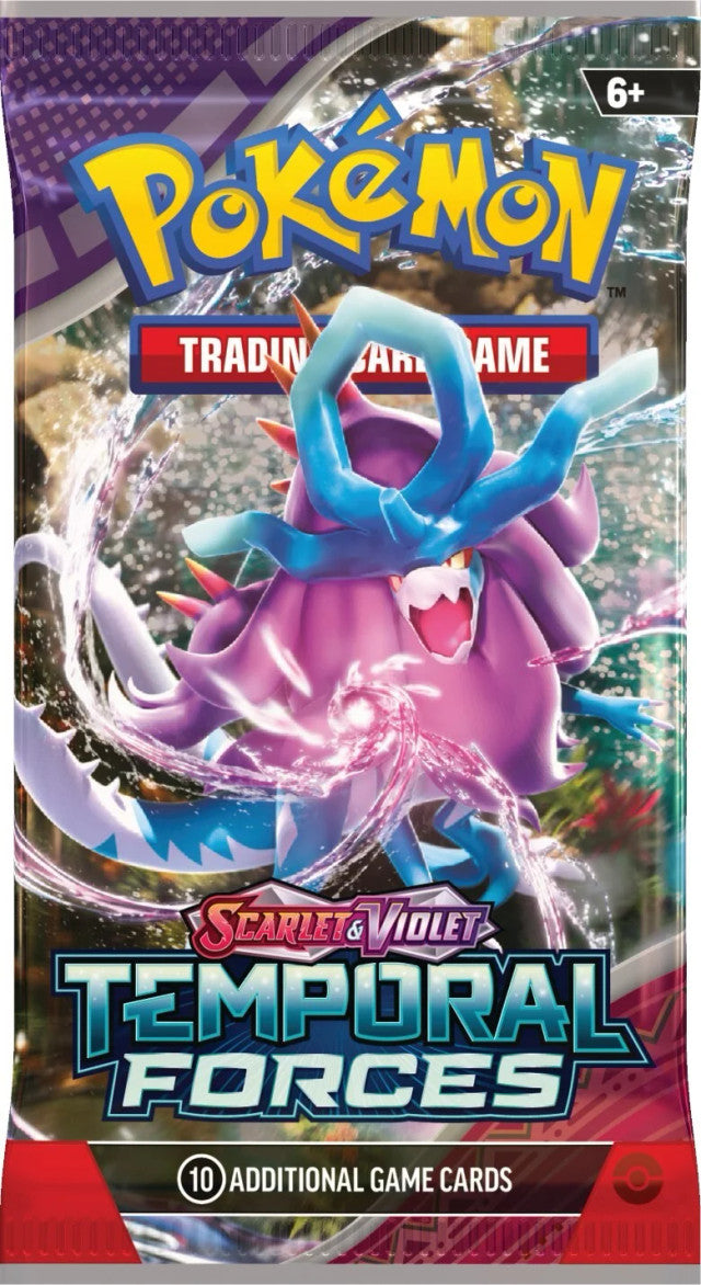 Temporal Forces  Booster Box Sealed Case (6 Boosters) - Pokemon: Scarlet & Violet -