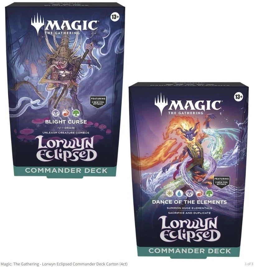Magic: The Gathering - Lorwyn Eclipsed Commander Deck Display (Set of 2)