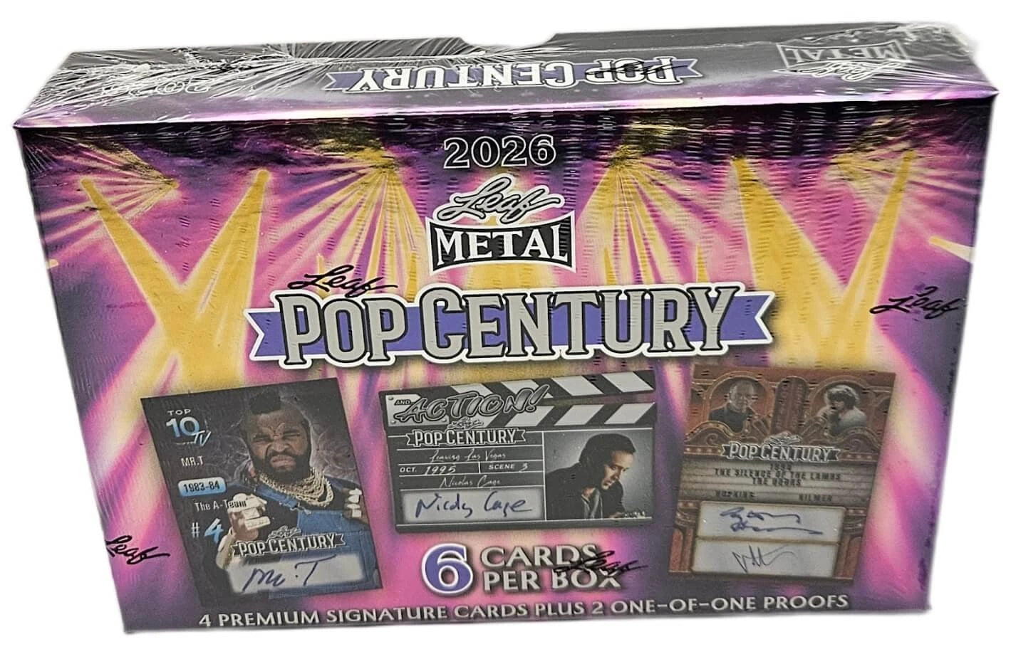 2026 Leaf Metal Pop Century Factory Sealed Hobby Box 4 Autographs Per Box