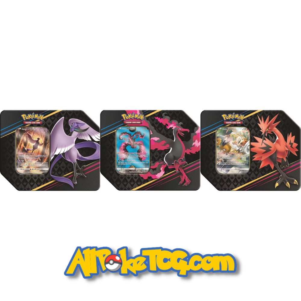 Pokemon Crown Zenith Tin - Set of 3 (Galarian Articuno / Moltres / Zapdos) (Pre Order)