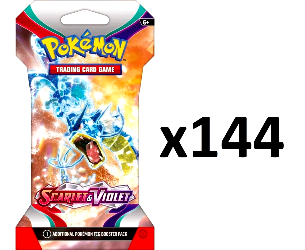 Scarlet and Violet Sleeved Booster Case (SEALED)