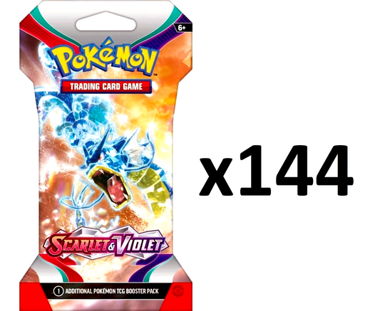 Scarlet and Violet Sleeved Booster Case (SEALED)